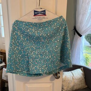Style & Co. Turquoise and White Abstract Print Skirt